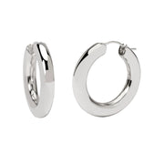 Mabina Orecchini a cerchio piatto in argento 563917
